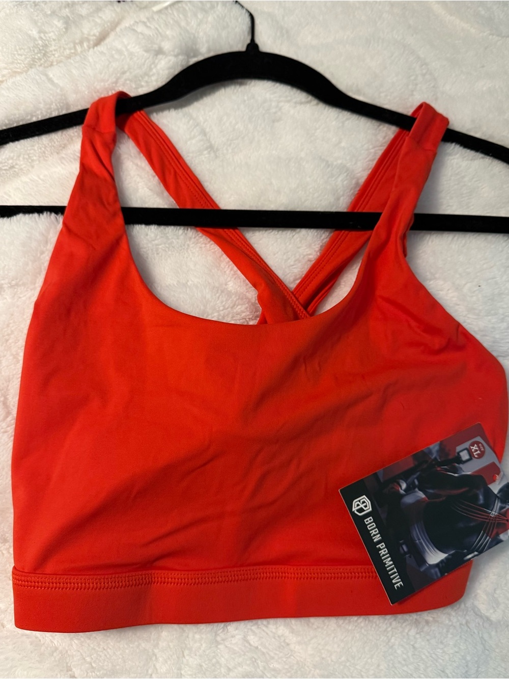 Born Primitive Orange Crossback Sports Bra